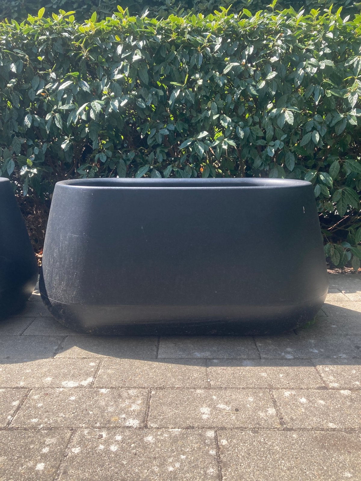 Elho pure bloempot zwart 36 cm, Ophalen, Zo goed als nieuw