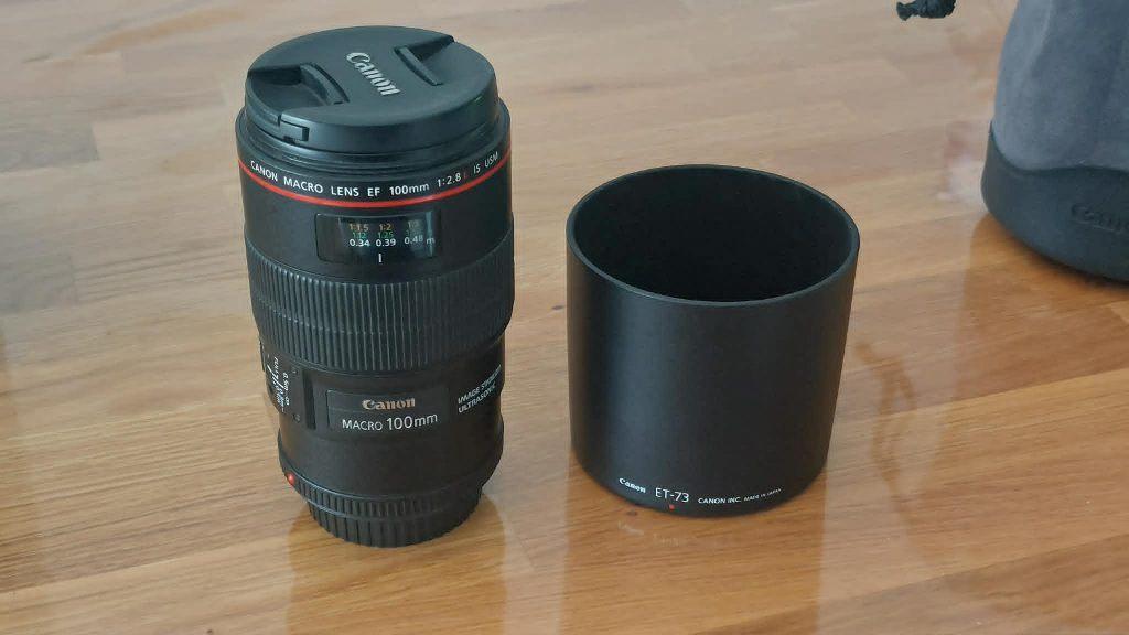 Objectif Canon EF 100mm f/2.8L Macro IS USM, TV, Hi-fi & Vidéo, Enlèvement, Comme neuf, Objectif macro