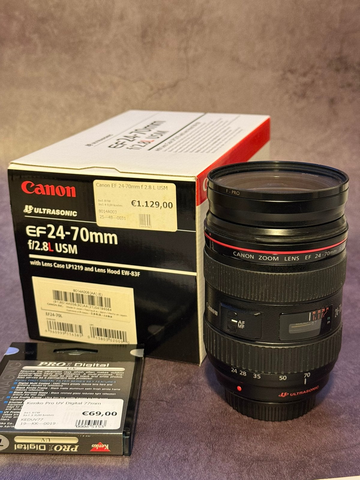 Canon EF 24-70mm F2.8L USM lens, Ophalen, Canon, Zo goed als nieuw, Zoom