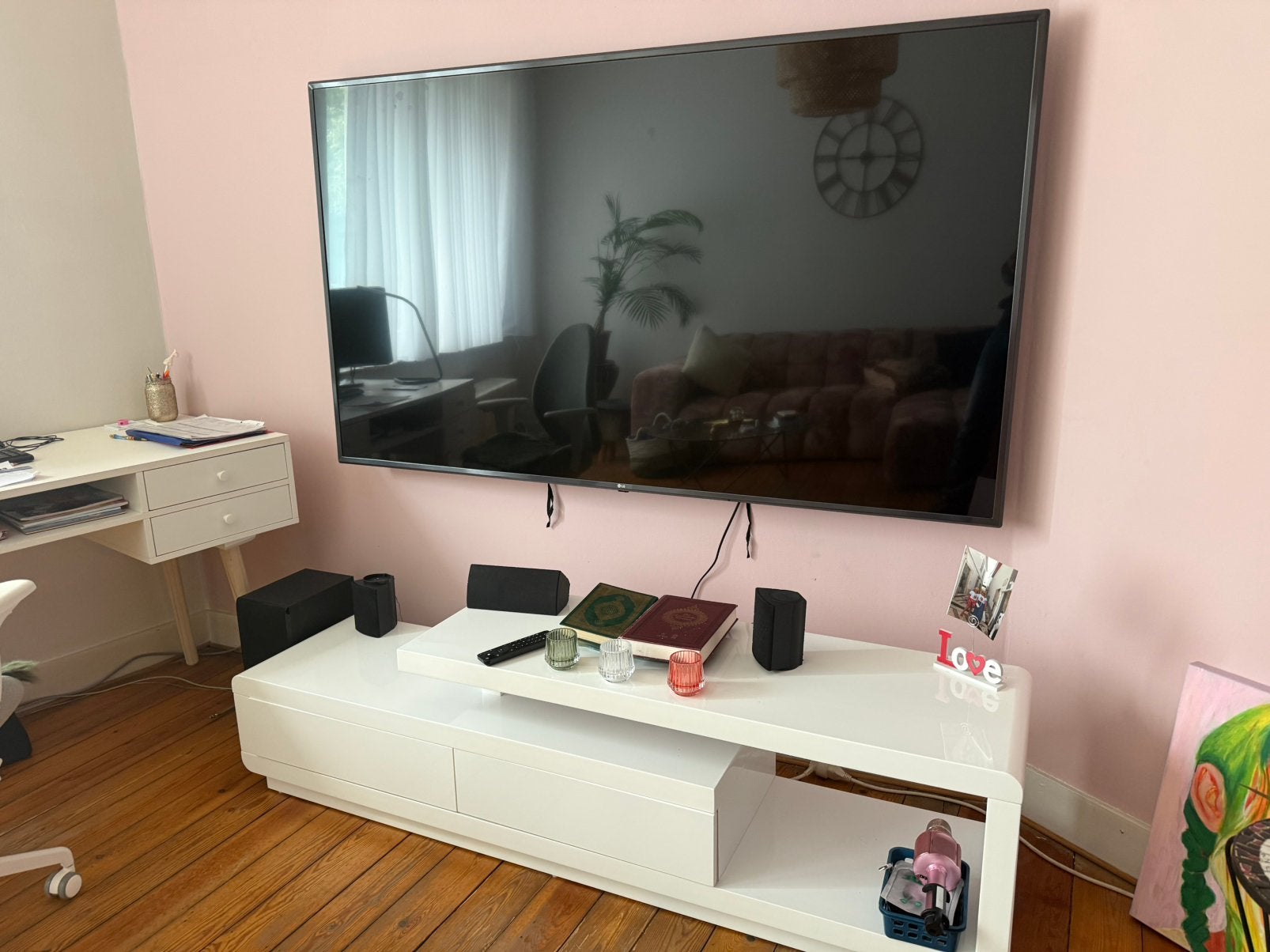 Tafel zonder stolen an tv mobile spécial en modern, Maison & Meubles, Enlèvement, Comme neuf
