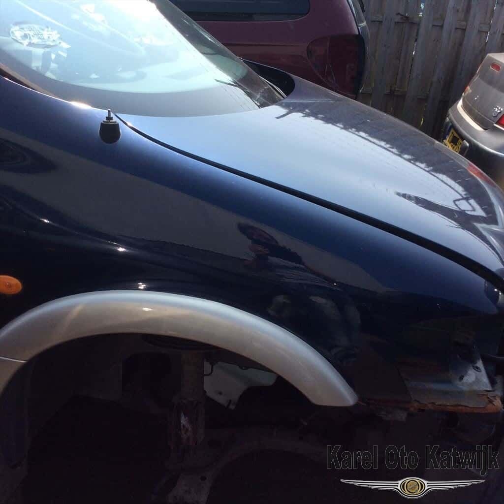 Voorscherm rechts Chevrolet Trans Sport 1998-2005 kleur blau, Auto-onderdelen, Gebruikt, -, Ophalen of Verzenden, Spatbord