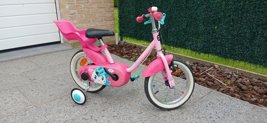 Kinderfiets, Ophalen, Zijwieltjes, Btwin Decathlon, Trommelrem