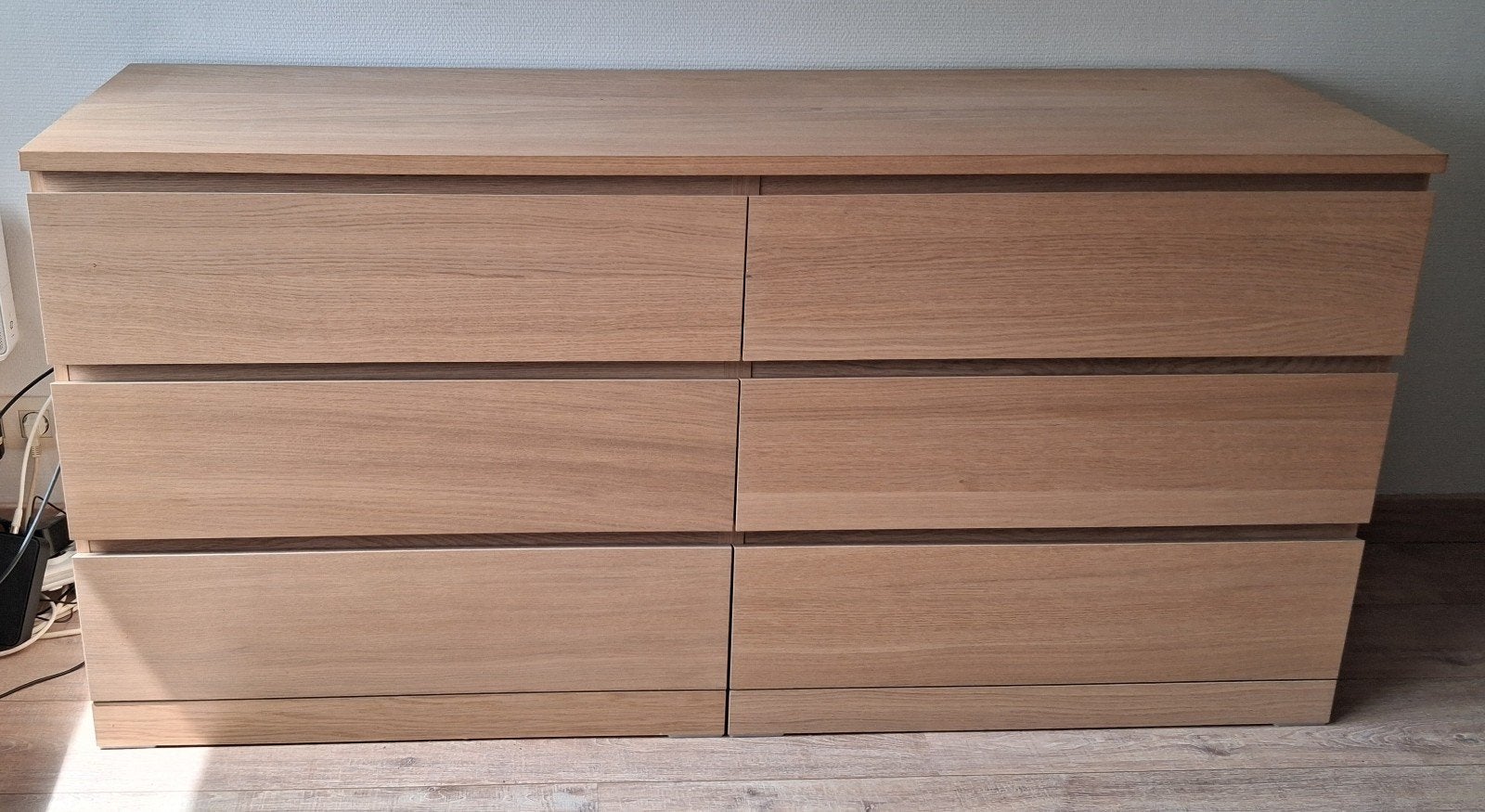 Malm ladekast eikenfineer, Ophalen, Overige materialen, Gebruikt, 5 laden of meer