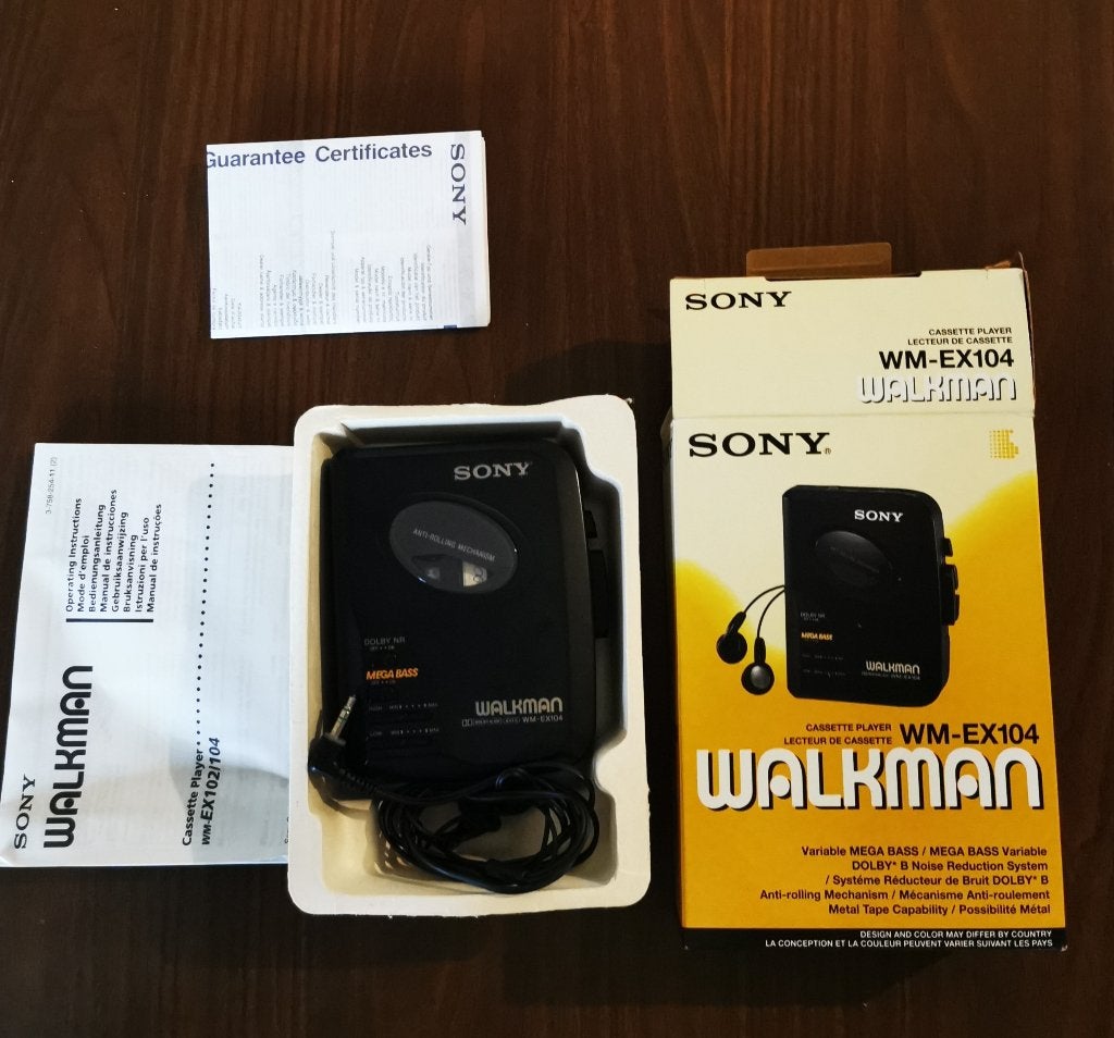 Vintage walkman WM - Ex104 - deels defect, TV, Hi-fi & Vidéo, Enlèvement, Walkman ou Baladeur
