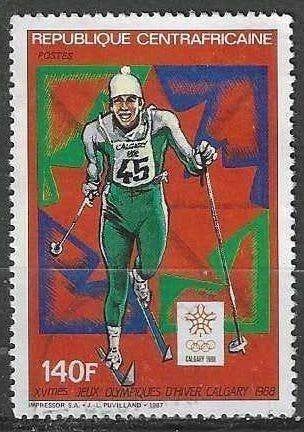 Centrafricaine 1987 - Yvert 769 - Calgary (Canada) (ZG), Verzenden, Postfris