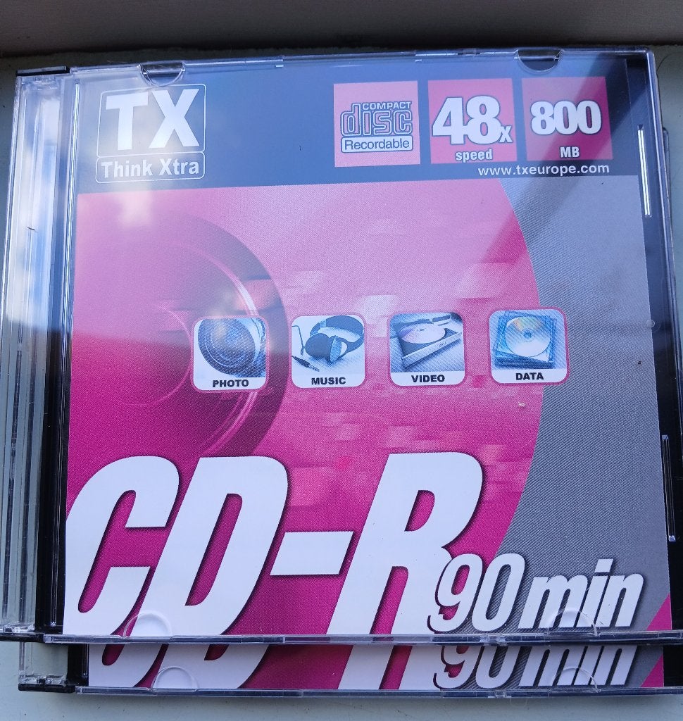 4 CD roms, CD-RW, TDK. 80' 700mb, Ophalen, Nieuw