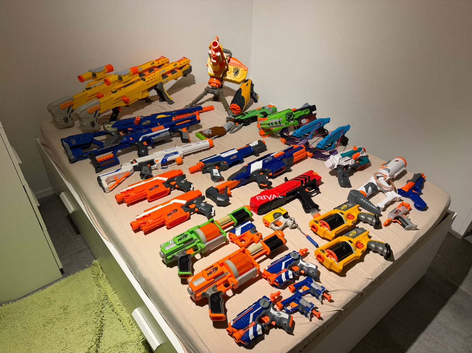 Groot aantal Nerf geweren., Verzamelen, Speelgoed, Ophalen of Verzenden, Gebruikt