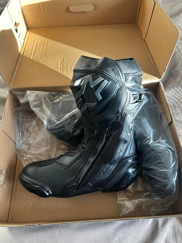 Foto's: ALPINESTARS Supertech R Boots Zwart-Zwart, Verzenden, Nieuw zonder kaartje, Laarzen, Alpinestars.