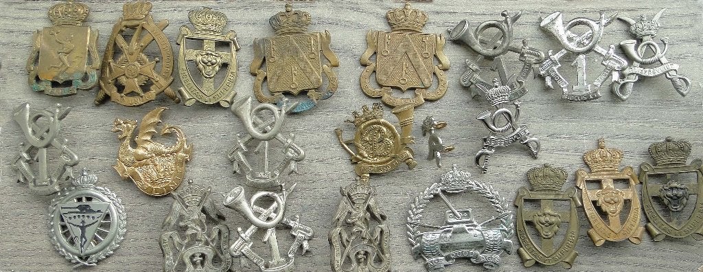 Belgische militaire emblemen, Verzamelen, Ophalen of Verzenden, Landmacht, Embleem of Badge
