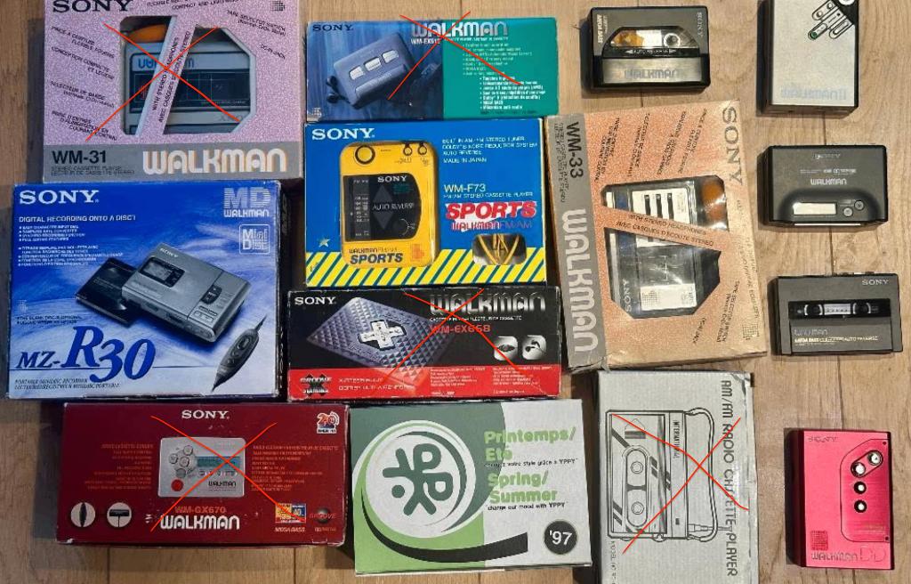 Partie de ma collection Sony Walkman a vendre, Enlèvement ou Envoi, Walkman ou Baladeur