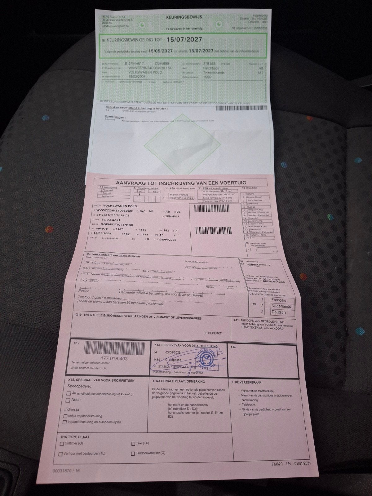Volkswagen Polo 1.2i Reeds gekeurd VVK met roze formulier, Autos, Volkswagen, Achat, Boîte manuelle, USB, 5 places