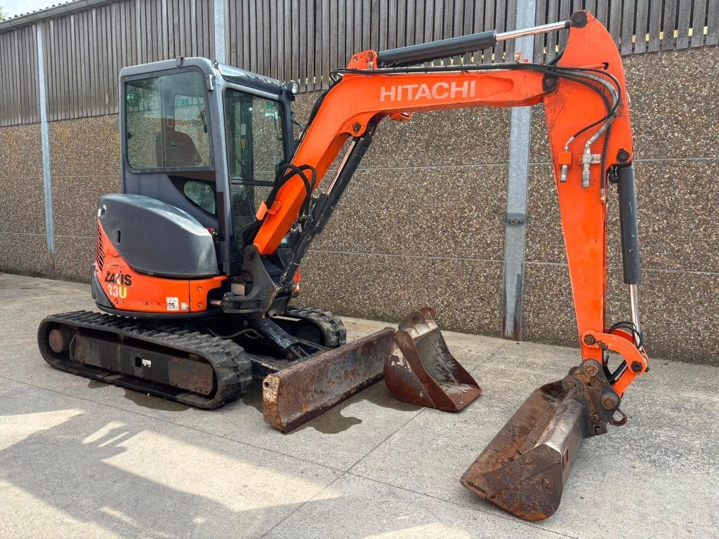 Hitachi minigraver 33U bj 2012 amper 2.000 uren met opties, Ophalen, Graafmachine