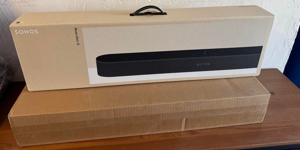 Sonos Beam - Gen 2 - Black / Zwart - NIEUW - Spotprijs!, Audio, Tv en Foto, Ophalen of Verzenden, Zo goed als nieuw