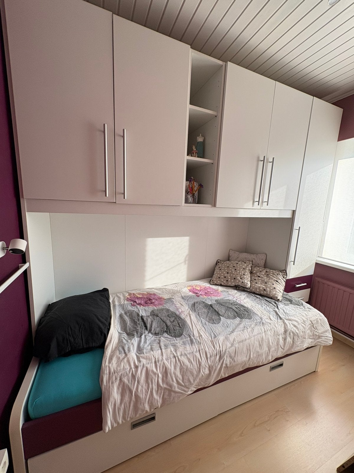 Maatkast met bed in, Huis en Inrichting, Ophalen, Gebruikt, Eenpersoons