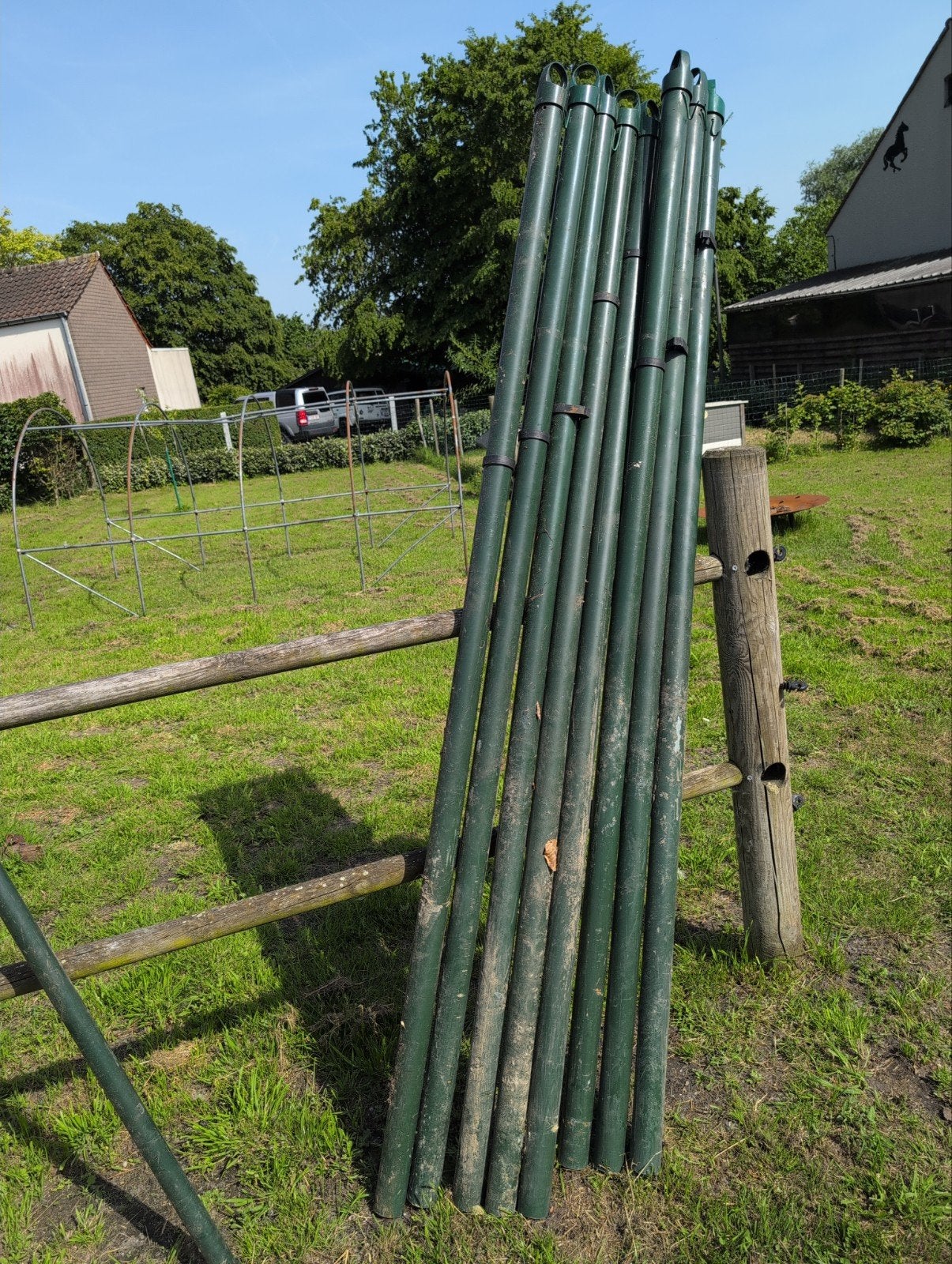 Palen voor draadomheining, Jardin & Terrasse, Palissades, Utilisé, Fer, 1 à 2 mètres, 6 mètres ou plus, Enlèvement