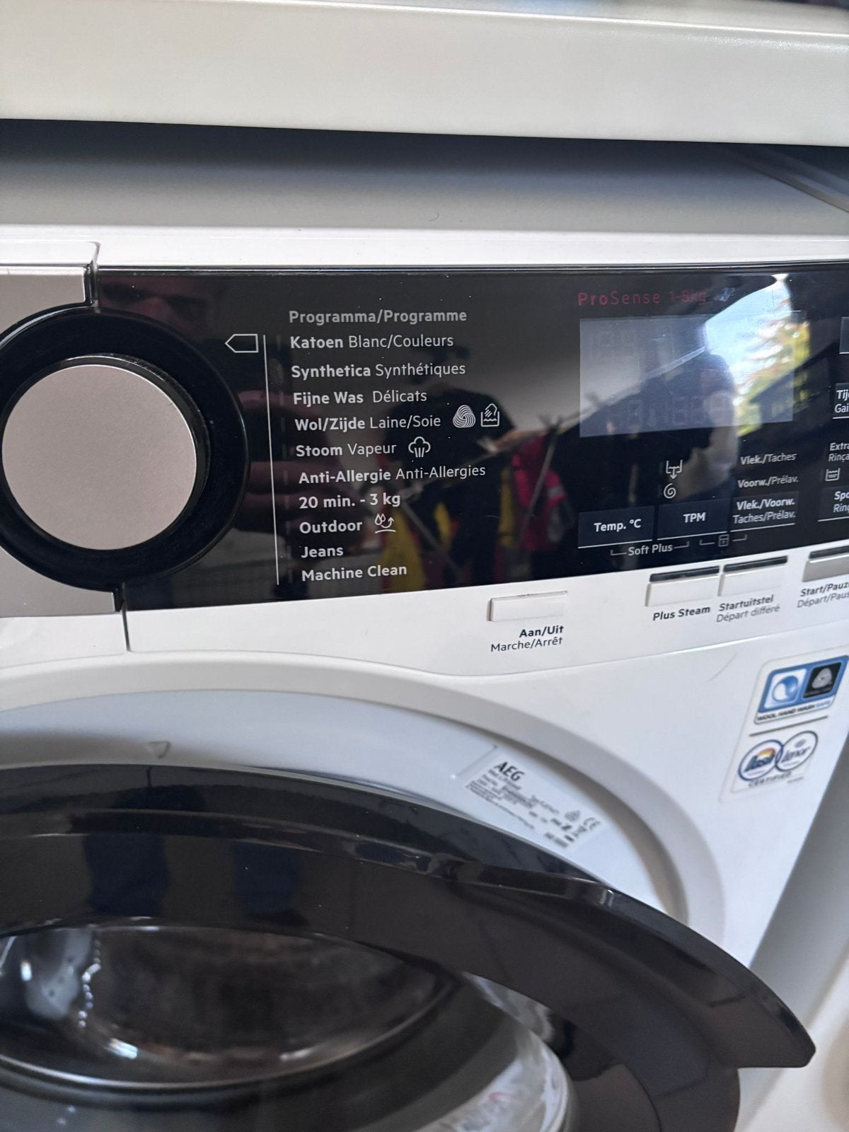 Wasmachine AEG 7000, Elektronische apparatuur, Ophalen, 1200 tot 1600 toeren, Gebruikt, 8 tot 10 kg