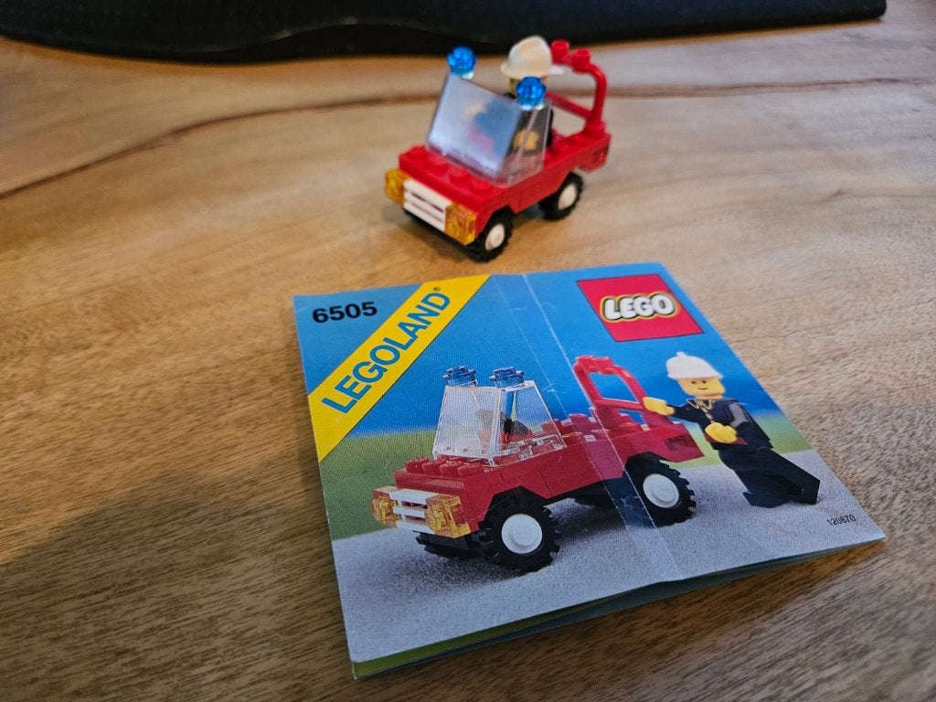 LEGO Classic Town 6505 Fire Chief's Car met boekje, Enlèvement ou Envoi, Lego, Ensemble complet, LEGOLAND