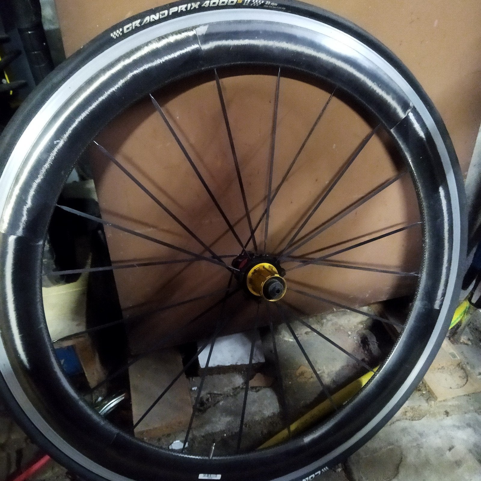 sram carbon wiel, Fietsen en Brommers, Ophalen, Gebruikt, Band, Carbon