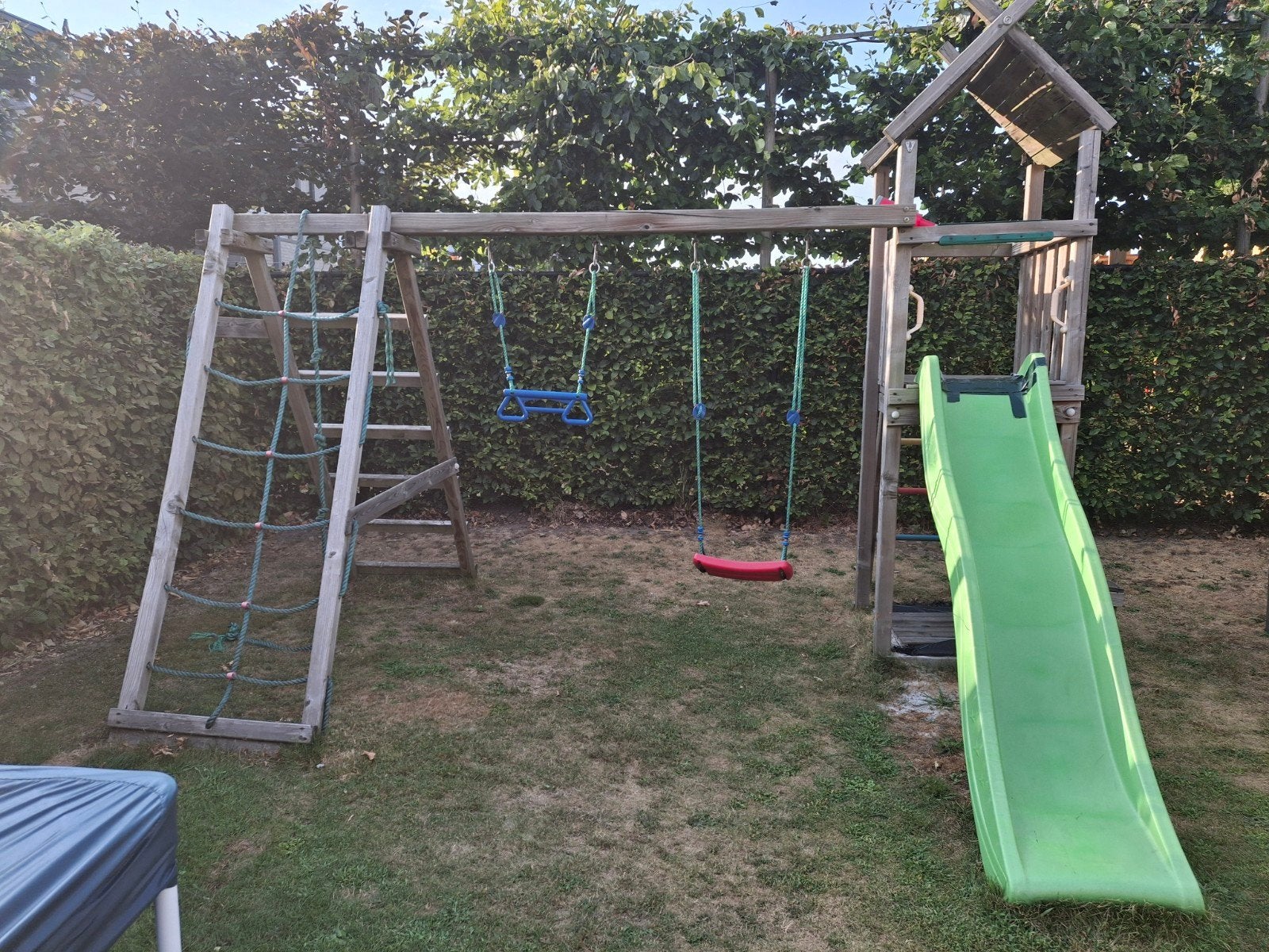 speeltoestel gratis, Kinderen en Baby's, Speelgoed | Buiten | Speeltoestellen, Gebruikt, Glijbaan, Klimnet, Klimtouw, Ophalen