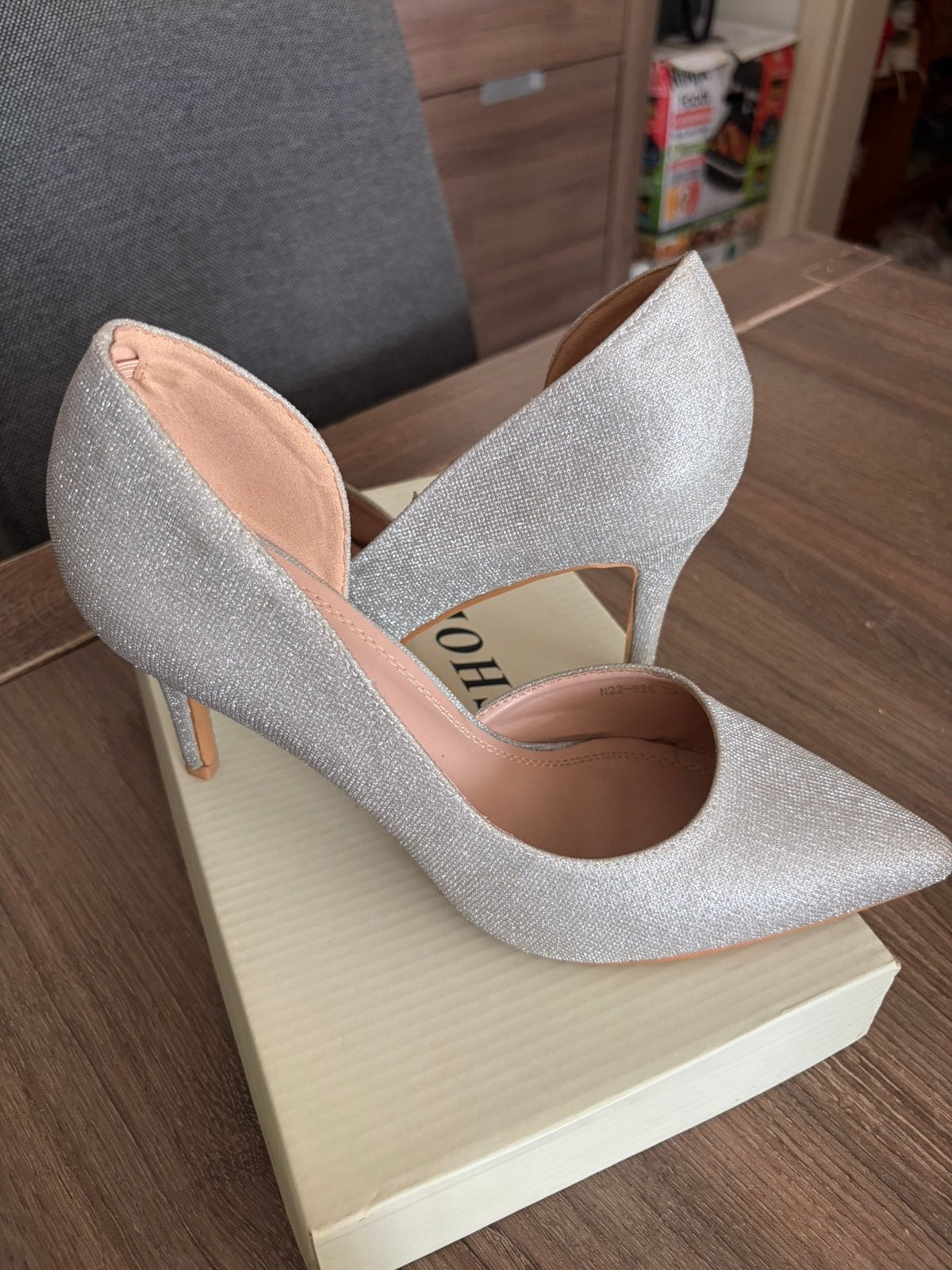 Talon taille 39, Ophalen, Zo goed als nieuw, Zilver, Schoenen