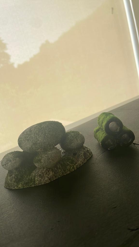 2 stukken aquarium decoratie, Enlèvement, Utilisé, Decoratie, Autres marques