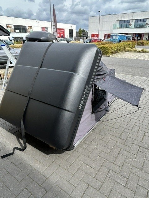 iKamper Skycamp Mini Rocky Black daktent/ 2 personen, Caravans en Kamperen, Tenten, Ophalen, Gebruikt, Tot en met 2