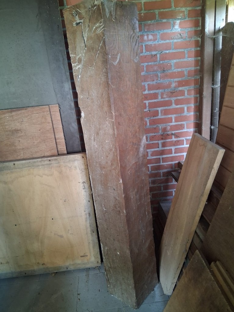 eiken balk, Doe-het-zelf en Bouw, Ophalen, Gebruikt, Minder dan 25 mm, Eiken