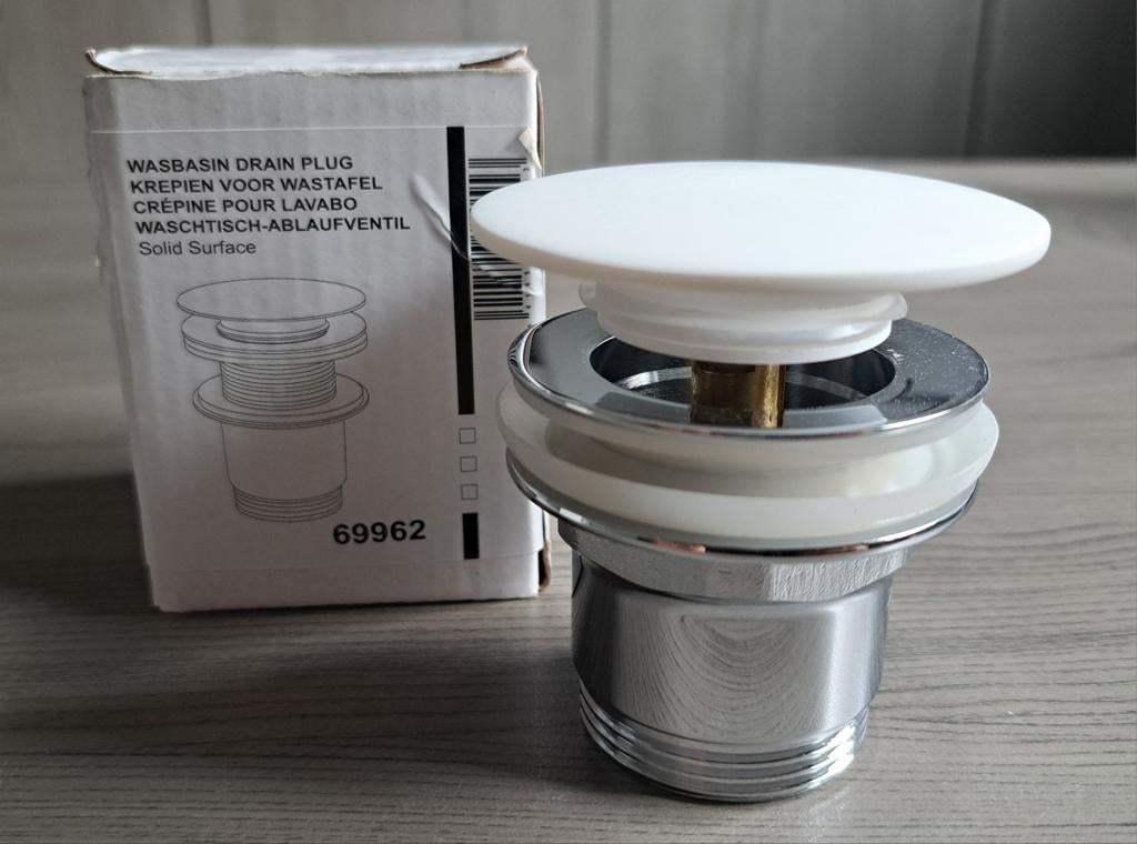 Afvoerplug met kliksysteem Storke, Enlèvement ou Envoi, Neuf, Lavabo