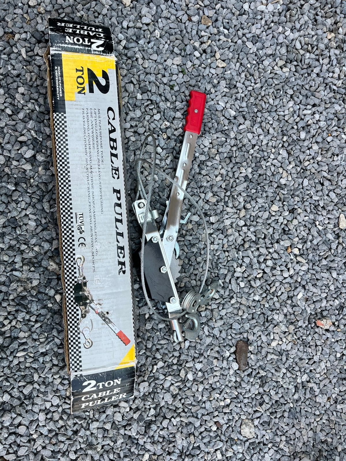 kabeltrekker 2 ton  – nieuw en ongebruikt, Enlèvement ou Envoi, Comme neuf
