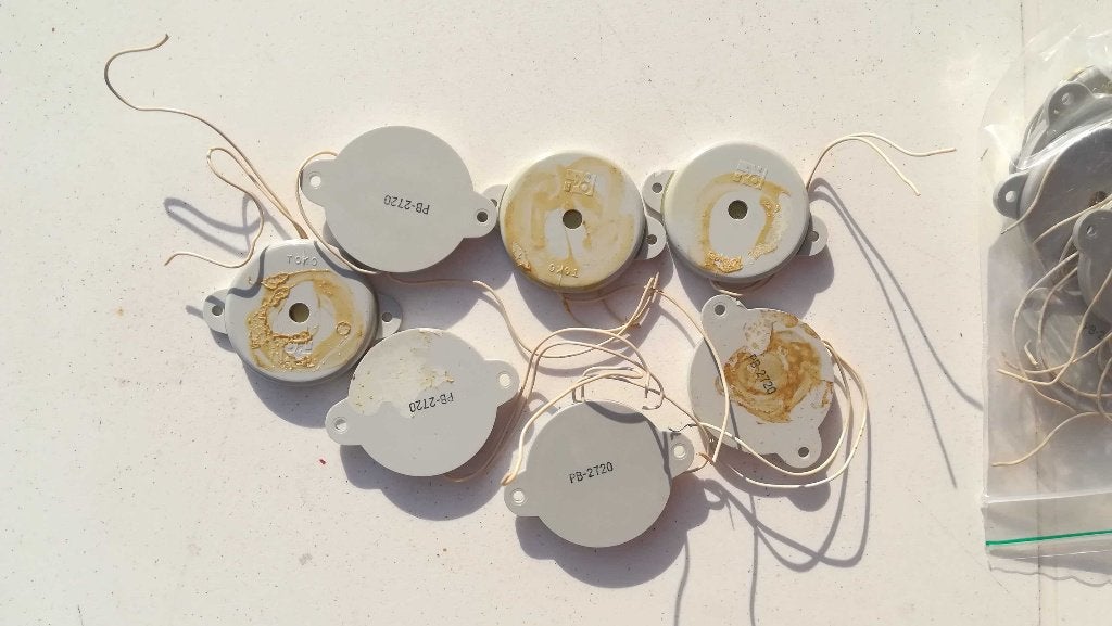 Piezo piepers 13 stuks, Ophalen, Gebruikt