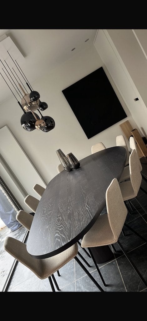 Tafel, Huis en Inrichting, Tafels | Eettafels, Ophalen, 100 tot 150 cm, Eikenhout, Vijf personen of meer