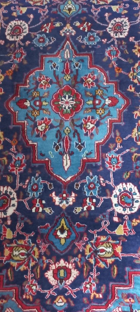 "Ghom" Perzisch handgeknoopt tapijt., Antiek en Kunst, Ophalen of Verzenden