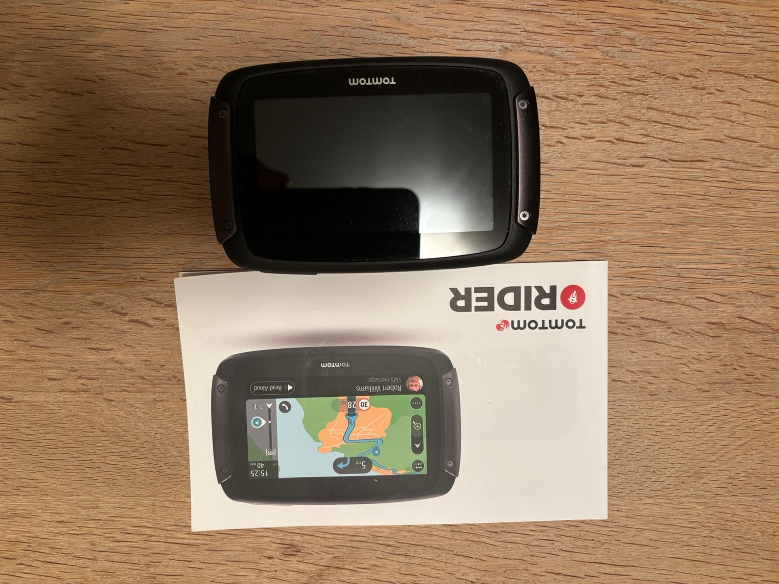 Tomtom Rider 550, Ophalen, Gebruikt
