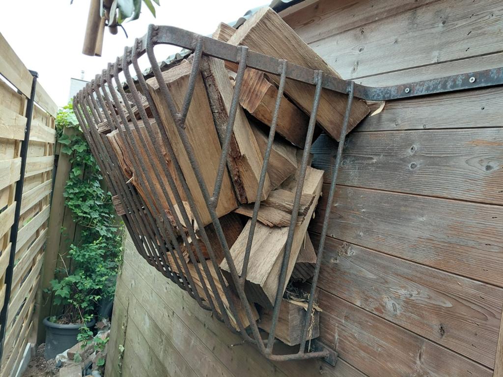 Ijzeren wandrek 1m breed, 50cm diep, Tuin en Terras, Tuinwanddecoratie, Ophalen