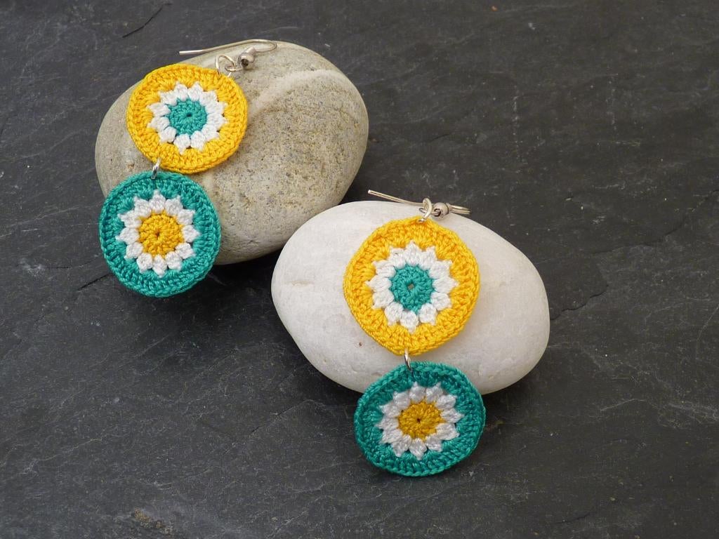 Boucles d'oreilles au crochet, Enlèvement ou Envoi, Neuf, Autres matériaux, Pendantes