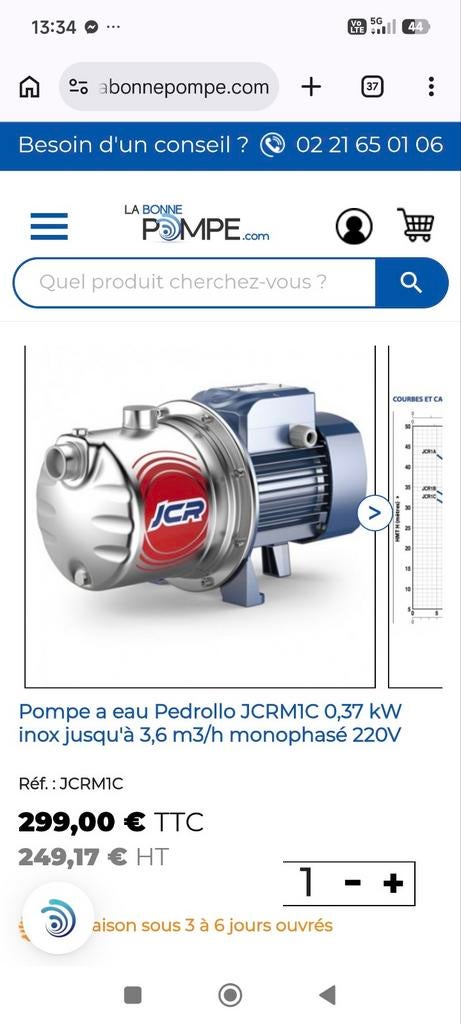 Pompe à eau Pedrollo neuve jamais ouverte, Tuin en Terras, Ophalen of Verzenden
