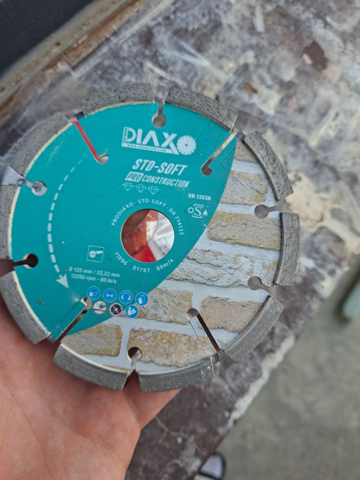 Disque diamant à déjointoyer PRODIAX STD-SOFT Ø125 mm – Neuf