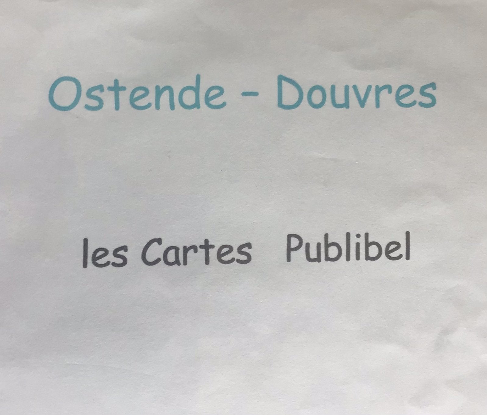 Ostende Douvres cartes Publibel SUPERBE COLLECTIONS, Timbres & Monnaies, Timbres | Europe | Belgique, Affranchi, Autre, Autre