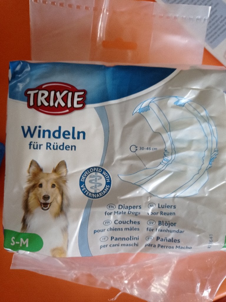 5 paquets de couches pour chien mâles Trixie S/M, Animaux & Accessoires, Accessoires pour chiens, Neuf, Enlèvement