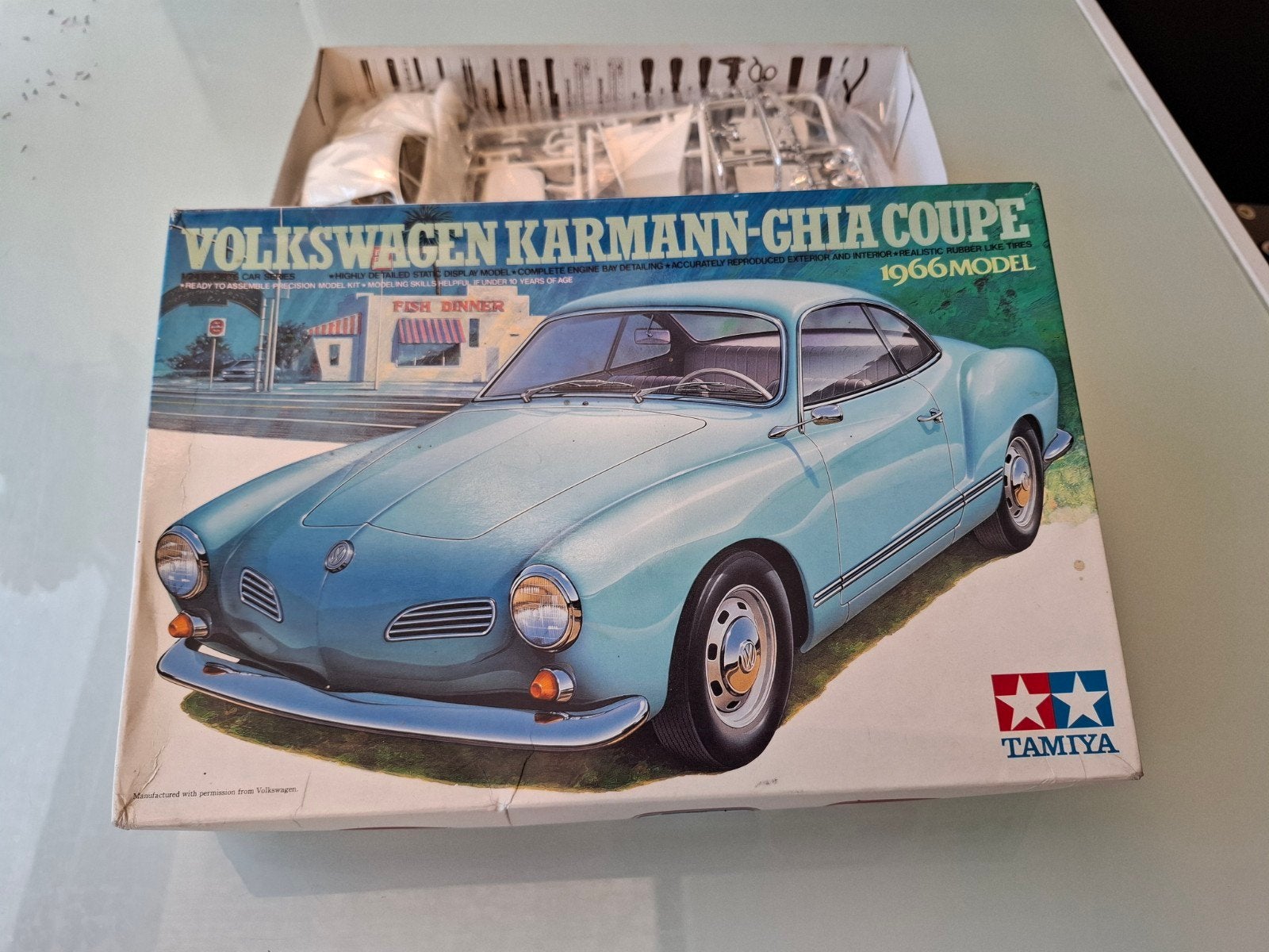 Tamiya. karmann ghia 1966 typ 14, Auto, Groter dan 1:32, Nieuw, Ophalen of Verzenden