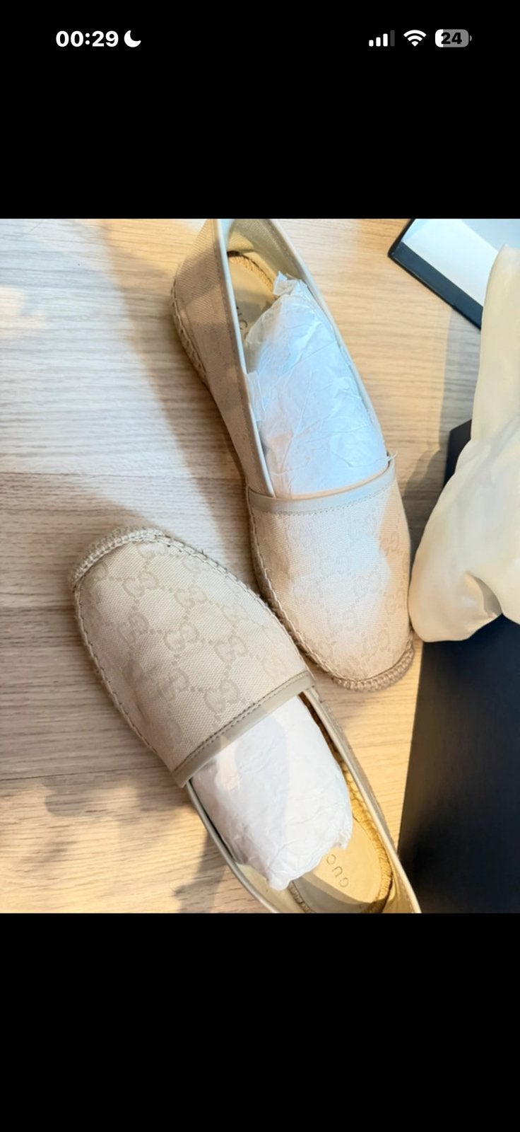 Espadrilles Gucci Pilar en toile monogramme GG – Neuves, Vêtements | Femmes, Chaussures, Enlèvement ou Envoi, Beige, Espadrilles