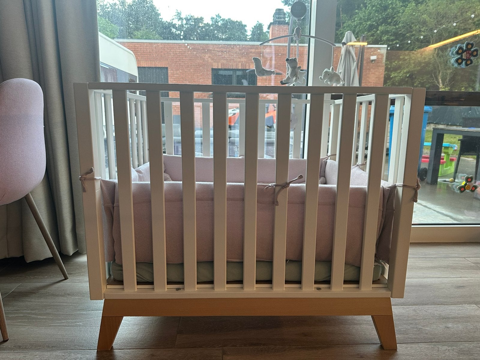 Wit babypark Pericles met accessoires van Baby’s only, Enfants & Bébés, Parcs, Enlèvement, Utilisé, Réglable en hauteur