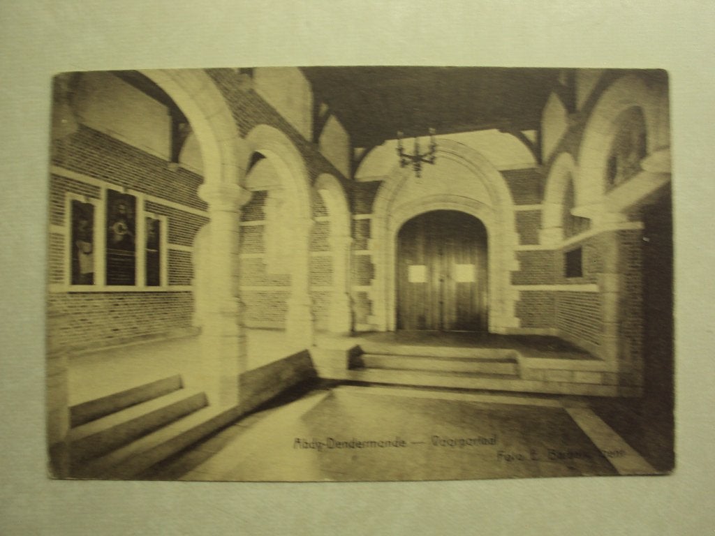57186 - ABDY DENDERMONDE - VOORPORTAAL - ZIE 2 FOTO'S, Verzamelen, Postkaarten | België, Verzenden
