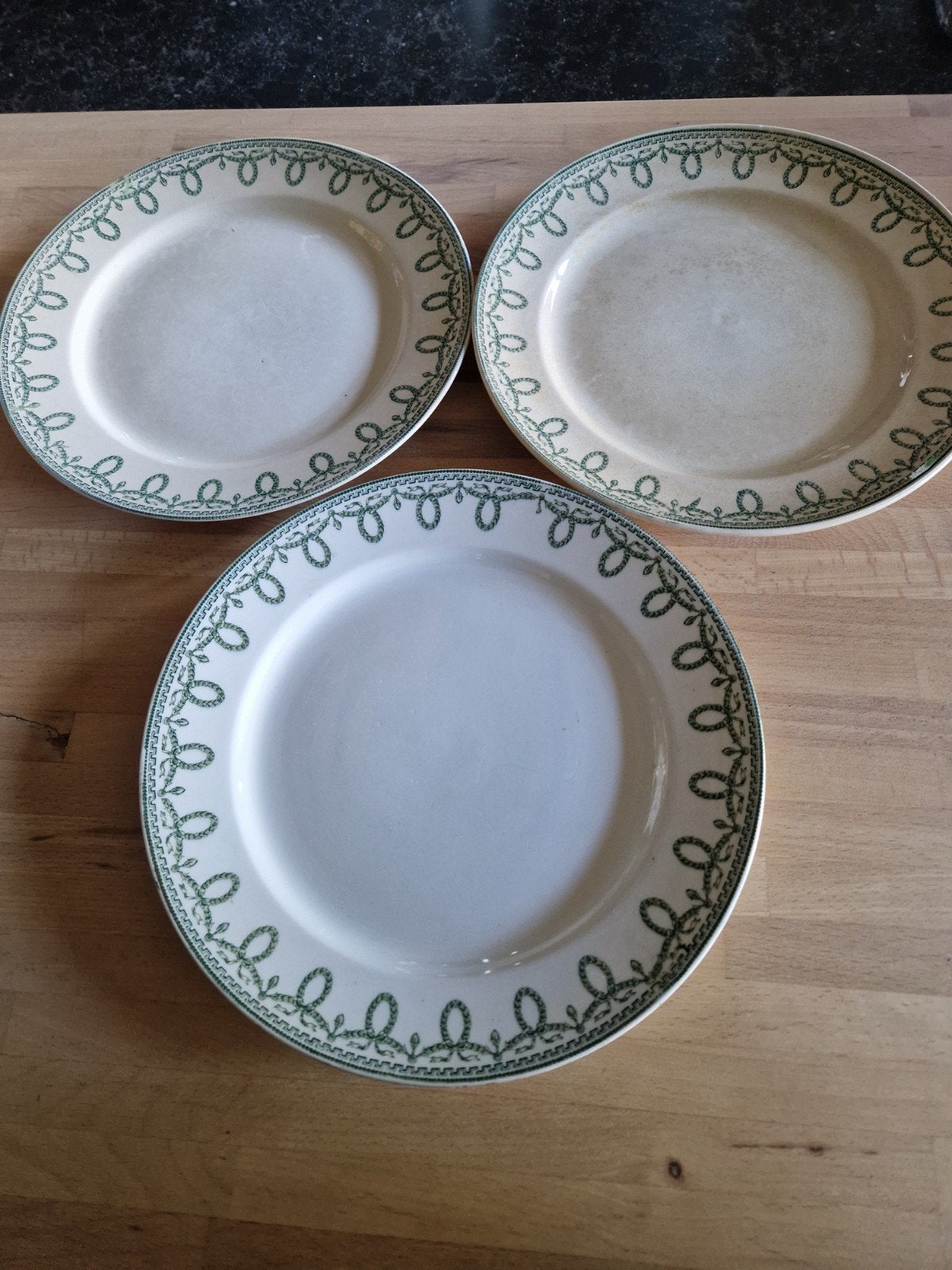 3 assiettes plates Boch Bonaparte, Antiek en Kunst, Antiek | Servies los, Ophalen of Verzenden