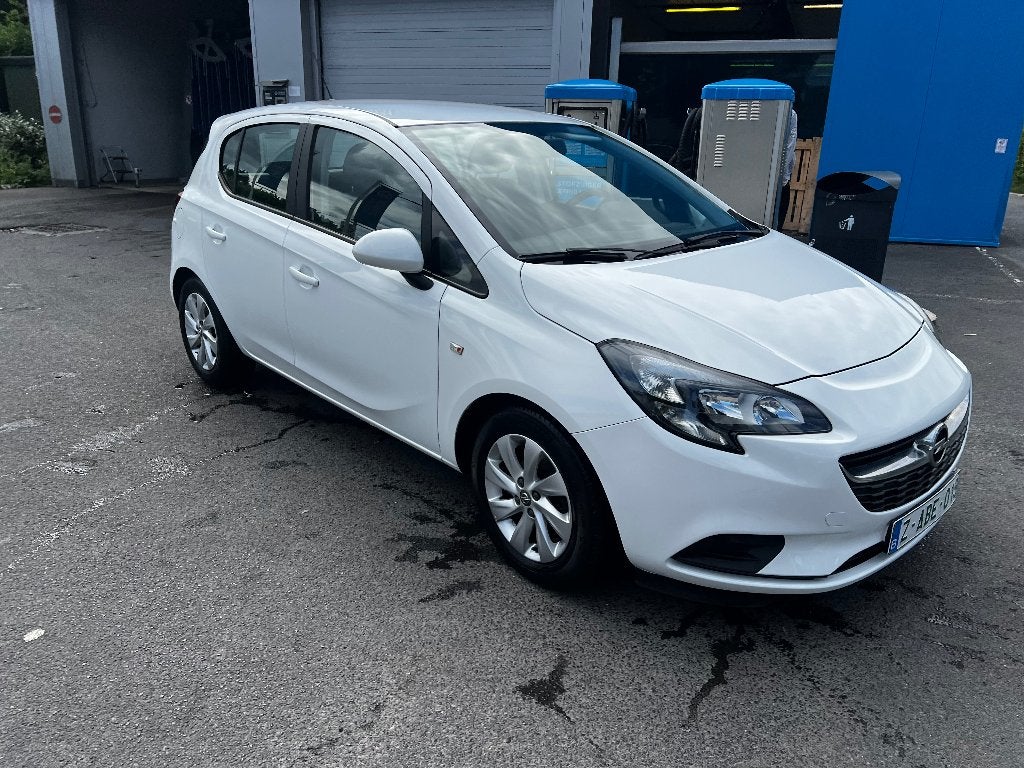 opel corsa met 87000 km met airco en velgen, Auto's, Voorwielaandrijving, Stof, 4 cilinders, Wit