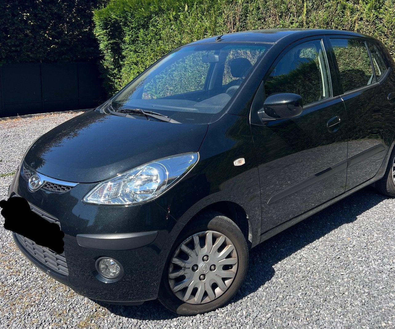 Hyundai i10 1.1 essence• 70000km• pret à immatriculer, Autos, Achat, Noir, 5 portes, 5 places