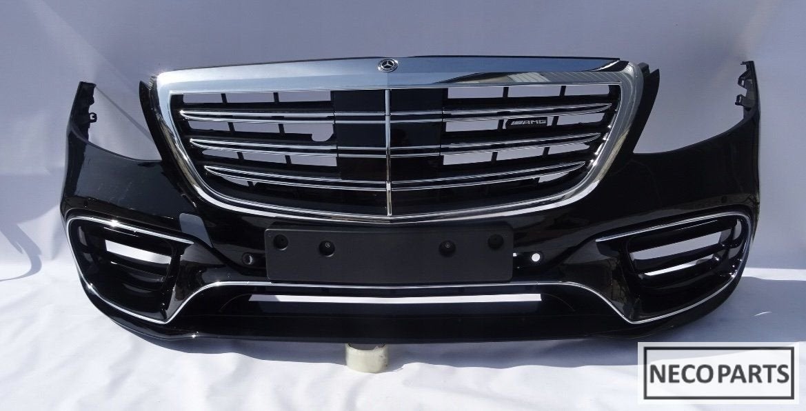 S KLASSE W222 S63 AMG VOORBUMPER ALLES LEVERBAAR !!!, Gebruikt, -, Ophalen of Verzenden, -