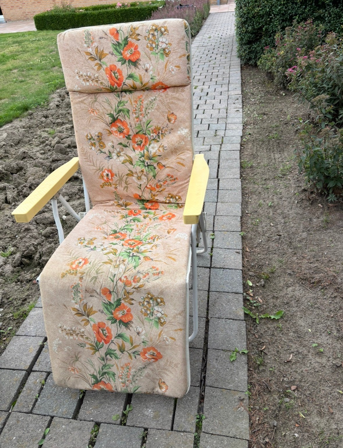 Ligstoel, gratis, Tuin en Terras, Ligbedden, Ophalen, Gebruikt, Aluminium