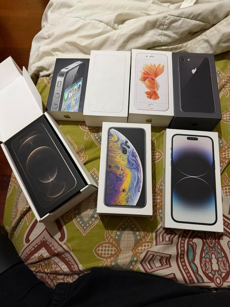 Boite vide iphone 4 6 6s 8 xs 12pro 14pro max, Télécoms, Enlèvement ou Envoi, Neuf