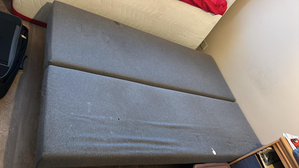 Zetelbed, Huis en Inrichting, Slaapkamer | Slaapbanken, Ophalen, Gebruikt, 140 cm, Twijfelaar